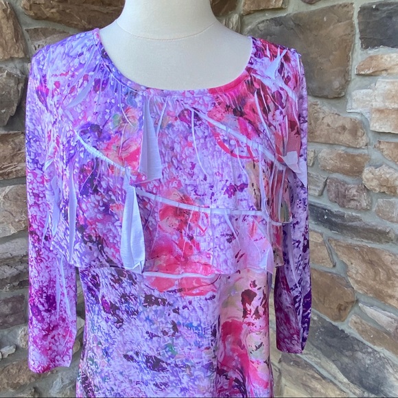 Coldwater Creek Floral Whirl Tee - Picture 5 of 13